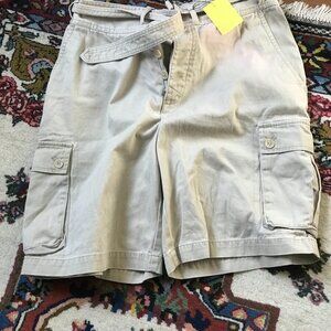 Polo Ralph Lauren Cargo Shorts woman sz 8Tan Utility Baggy
